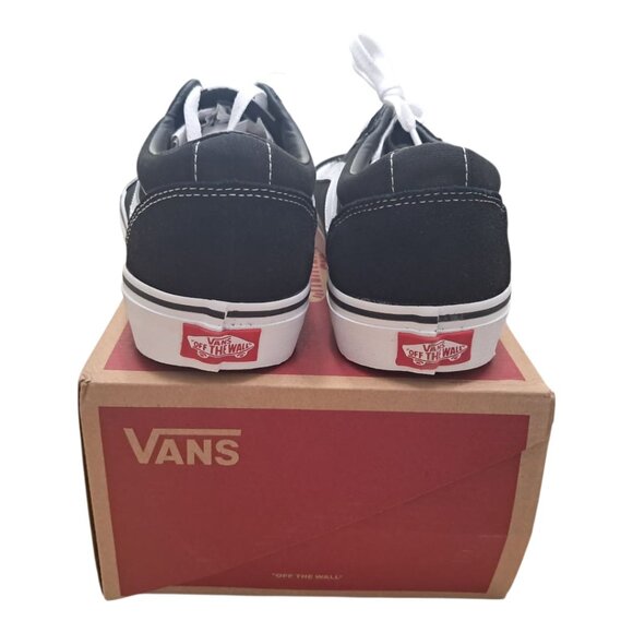 NWT Vans Ward Suede Canvas Sneakers – Black/White – Men’s Size 8.5 ( 26.5 CM ) - Picture 6 of 15